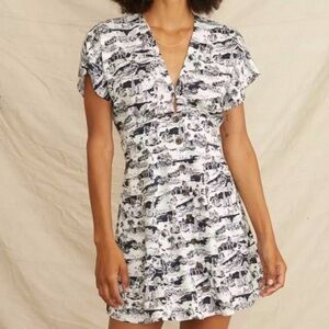 nwt MARINE LAYER San Francisco California Toile Camila Dress